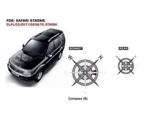 Tata Safari Strome Car Compass Graphic