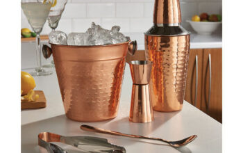 5 Pcs Copper Cocktail Shaker Gift Set