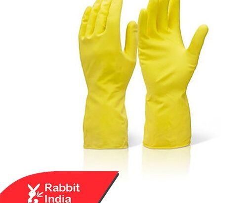 Yellow Rubber Hand Gloves