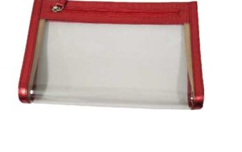 Essart PU Leather Cosmetic Pouch-24-Red