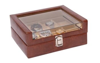 Essart PU Leather Watch Box (WC-T-03)Tan