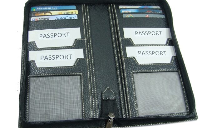 Essart PU leather family Passport Holder