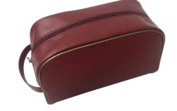 Essart PU Leather textured finish Toiletry Kit bag