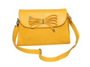 Essart P.U. Leather Women Handbag- 71173-Yellow