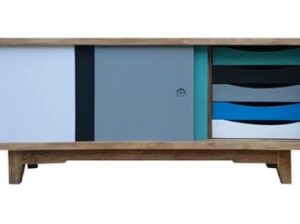 Sliding Door TV Cabinet (with Drawers)