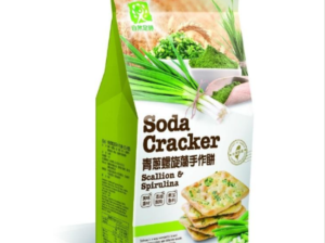 Green Footprint- Scallion & Spirulina Soda Cracker