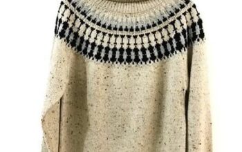 Winter Nep yarn Fair Isle Sweater