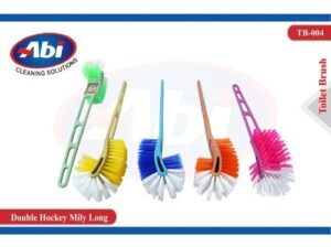 Double Hockey Milky Long Plastic Toilet Brush