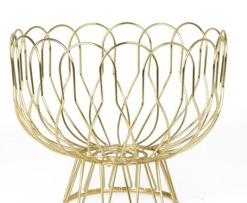 Stainless Steel Golden Fruit Bowl