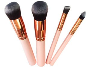 Mini portable 4pcs makeup brush set for travel