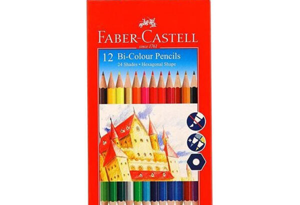 Faber-Castell Bi-Color Pencil Set – Pack Of 12 (Assorted)