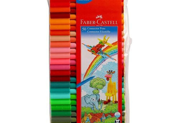 Faber-Castell Connector Pen Set – Pack Of 50 (Assorted)