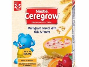 Nestle Ceregrow Growing Up Multigrain Cereal With Milk And Fruits (From 2-5 Years)